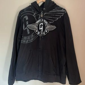 Men’s Gibson Guitar Zippered Hoodie